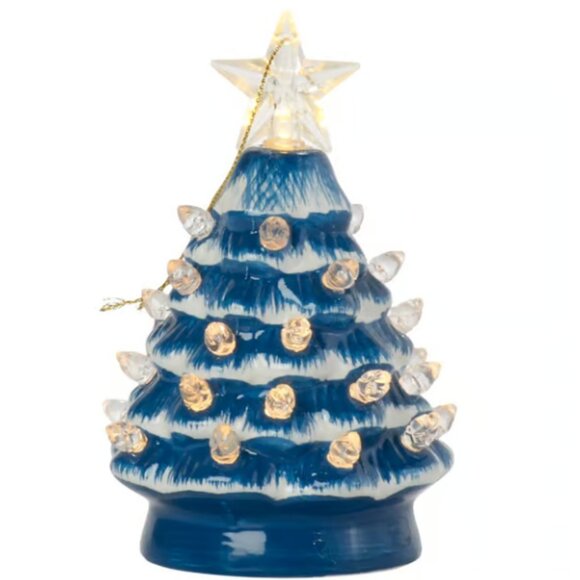 Mr. Christmas 5in. LED Nostalgic Holly Ceramic Tree BRAND-NEW w/ALL tags - Picture 11 of 16